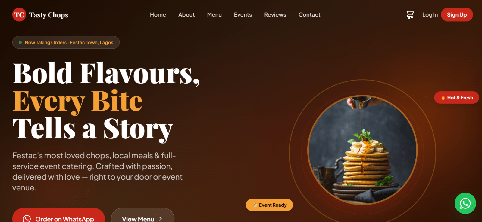 Recent client website project shipped by King Praise Web Design